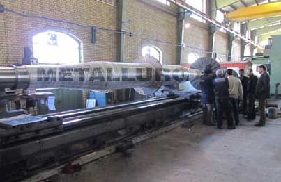 تراش سنگین ایمپلر و شافت - دپارتمان توربوماشین شرکت متالورژ - METFan